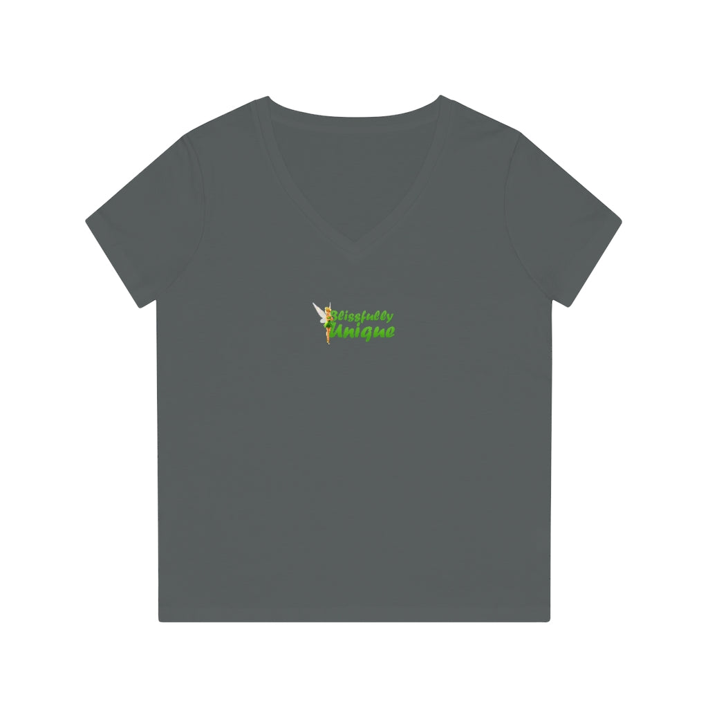 Blissfully Unique V-Neck T-Shirt - Wellearthe