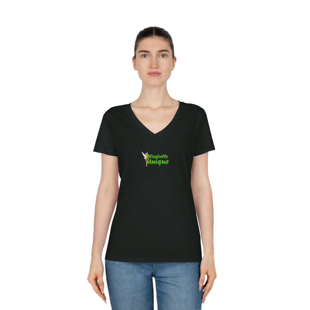 Blissfully Unique V-Neck T-Shirt - Wellearthe