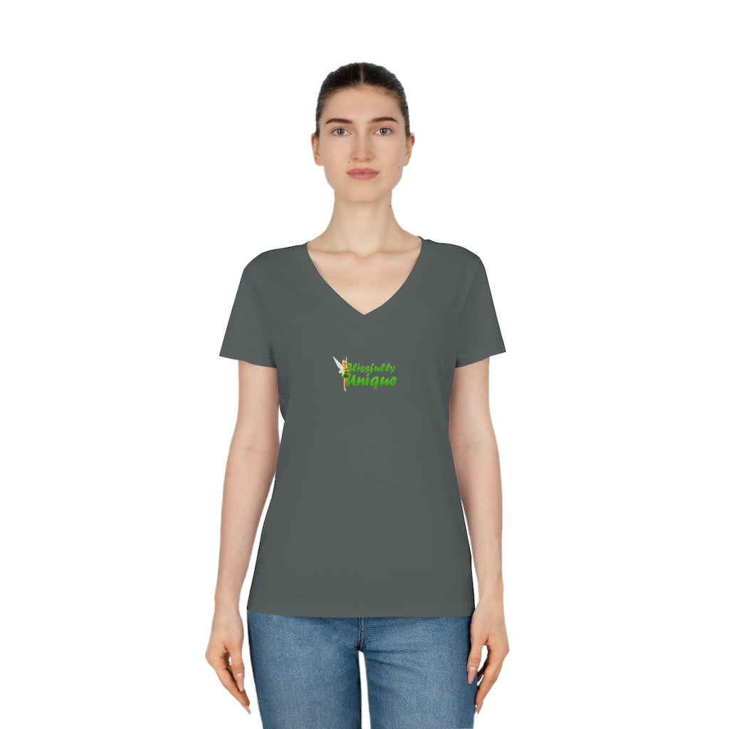 Blissfully Unique V-Neck T-Shirt - Wellearthe